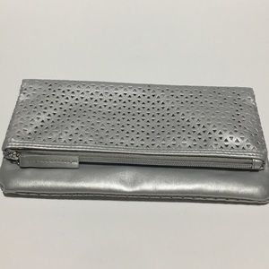 Grey Clutch Handbag Medium Wallet Purse